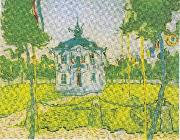 Vincent Van Gogh The town hall in Auvers on 14 July 1890 Spain oil painting artist